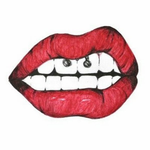 Фото нарисованных губ