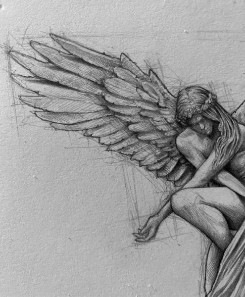 Ангел карандашом