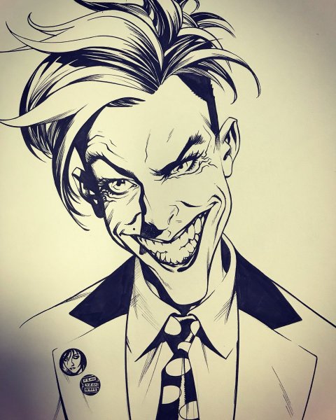 Джокер рисовка