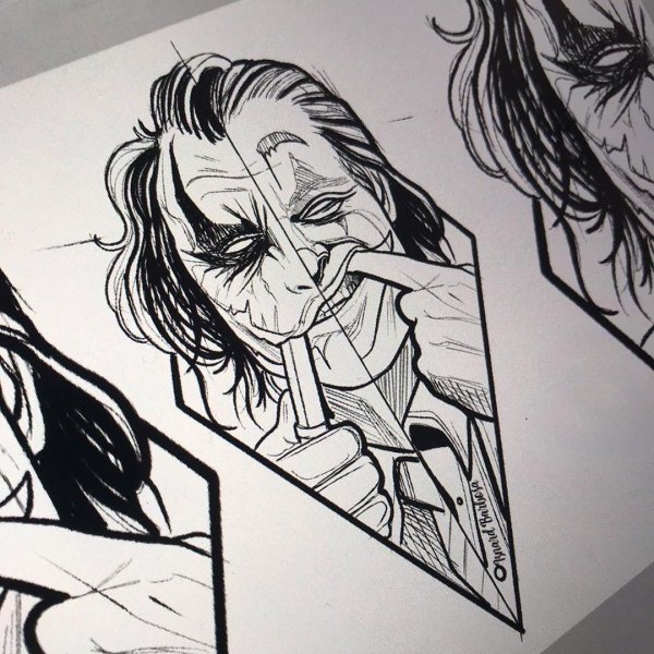 Тату в стиле комиксов