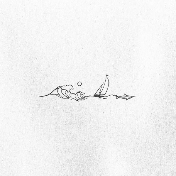 Ласточка одной линией