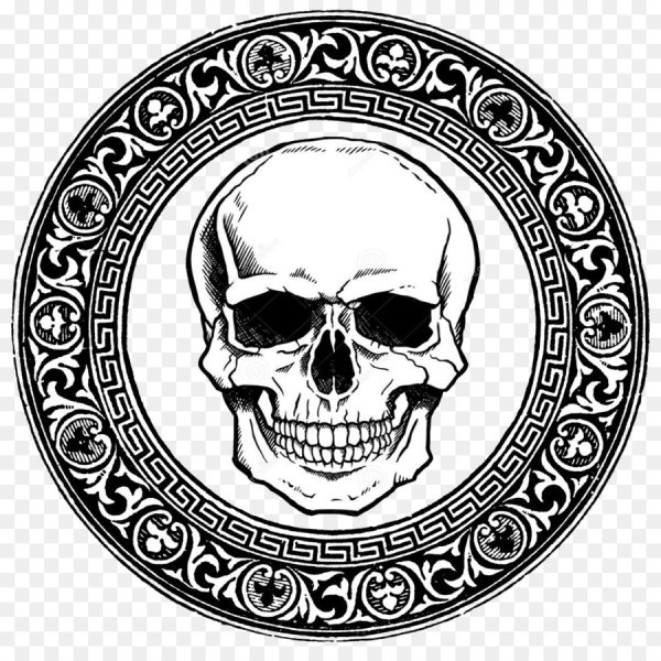Череп гравировка