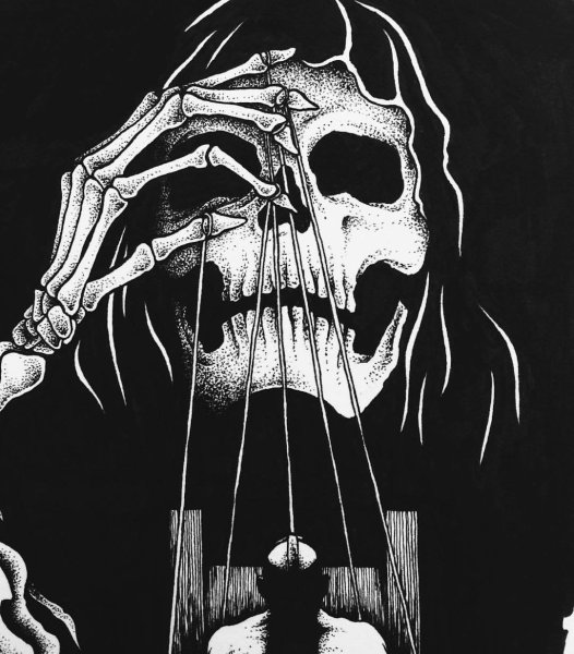 Скелет с косой