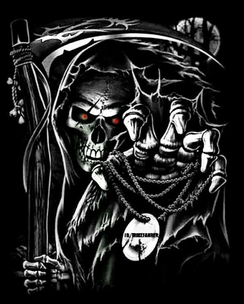 Скелет с двумя пистолетами