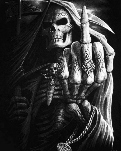 Скелет в костюме арт