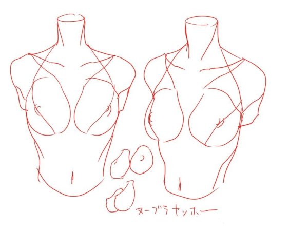 Рисование женской груди