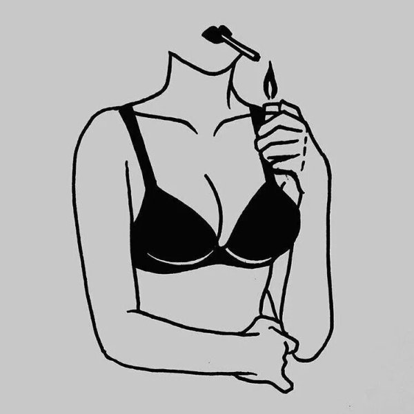 Девушка с сигаретой эскиз