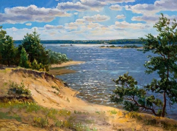 Художник Айрат Гайфуллин Волга