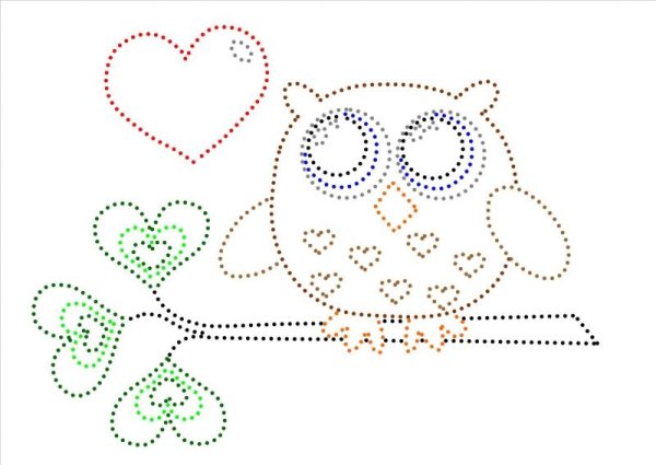 Вышивка по точкам