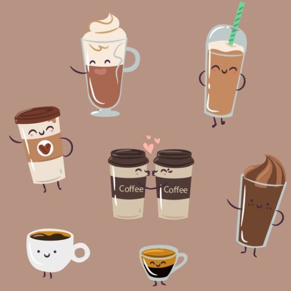Милые рисуночки с кофе
