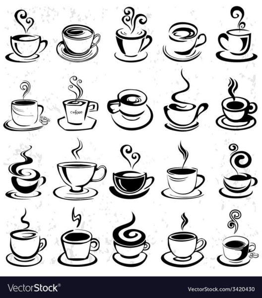 Стилизованные чашки