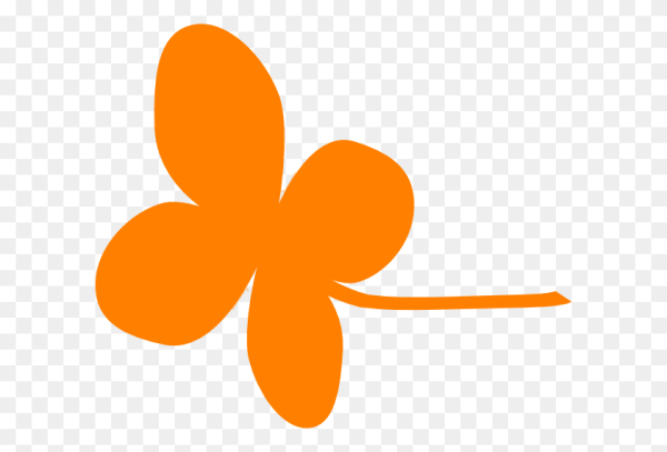 Оранжевый листок клевера