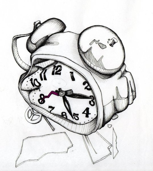 Часы рисунок