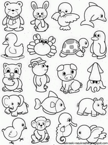 Животные (с наклейками)_