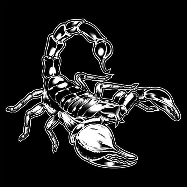 Тату трайбл Скорпион