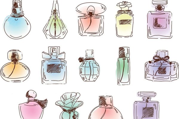 Флакон духов рисунок