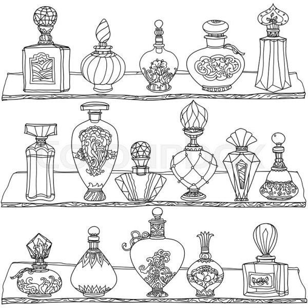 Раскраска духи