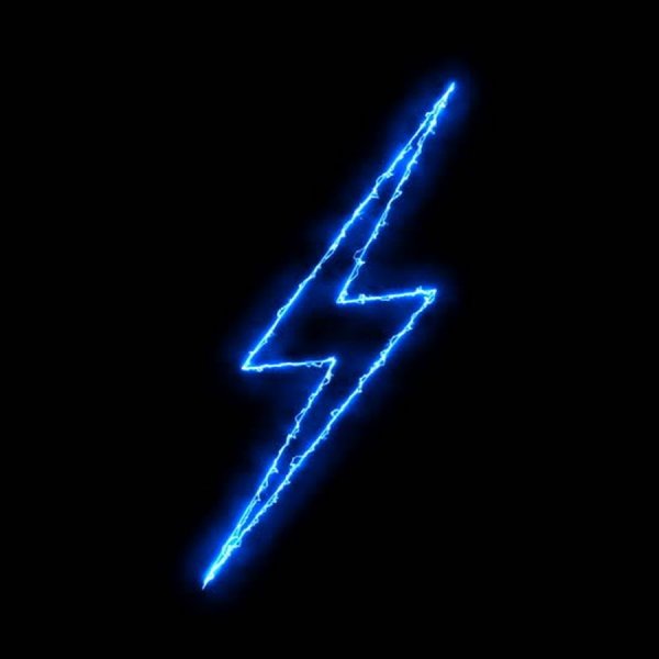 Неон на молнии