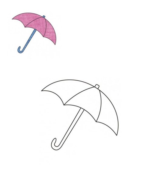 Зонтик большой и маленький