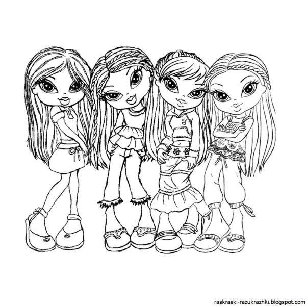 Маленькие рисунки для срисовки девочки