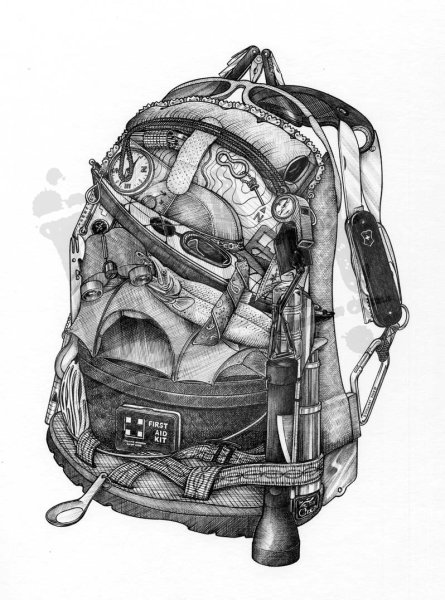 Набросок рюкзака