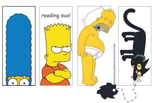 Смешные закладки для книг