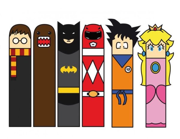 Закладки с персонажами