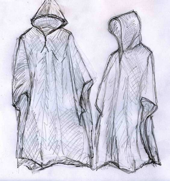 Человек в балахоне с капюшоном