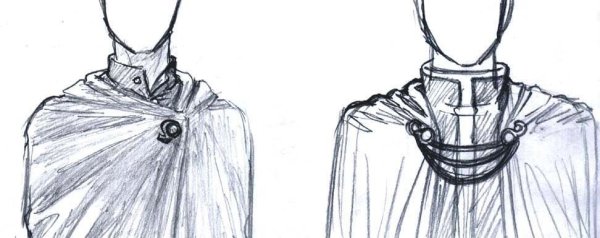 Плащ рисование