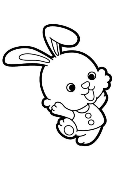 Раскраска зайчик