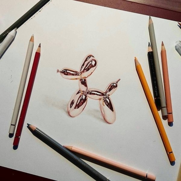 Реалистично нарисованные предметы