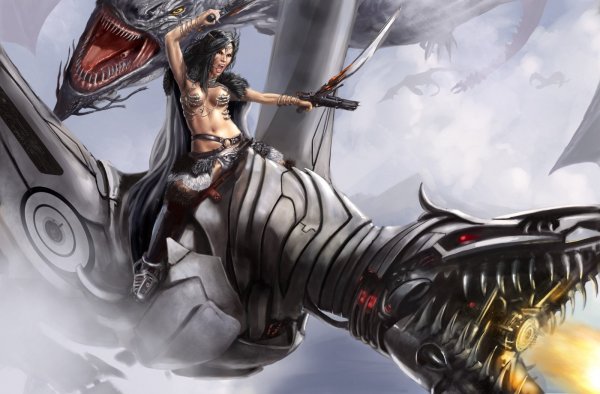 Воинственные девушки фэнтези