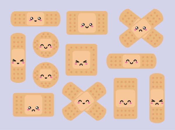 Бумажные сюрпризы коллекция пластыри