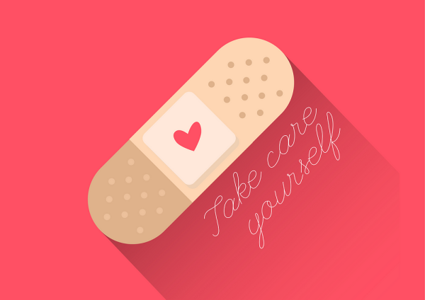 Несложные рисунки на пластыре