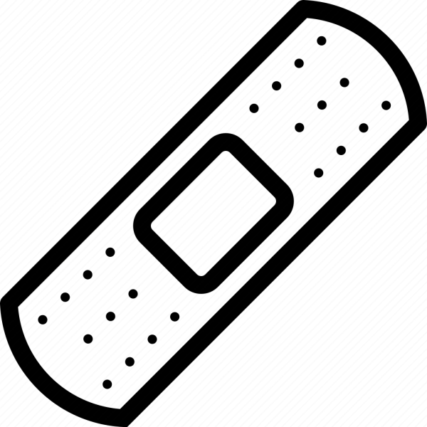 Пластыри черно белые