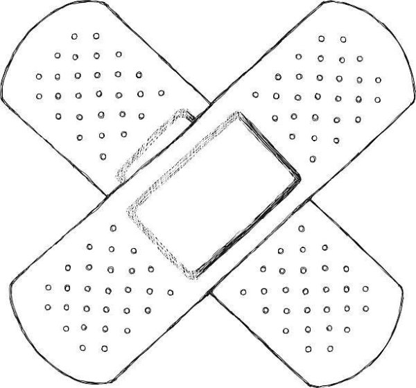 Пластырь трафарет