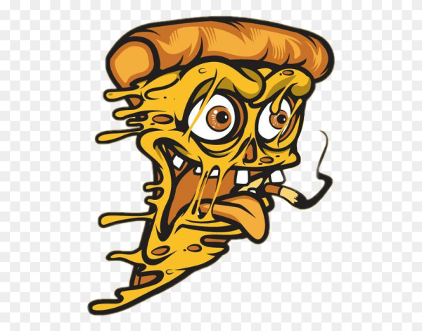 Пицца рисунок граффити