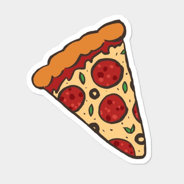 Наклейки пицца