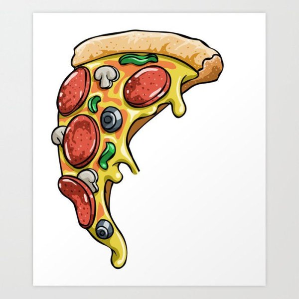 Тату пицца эскиз