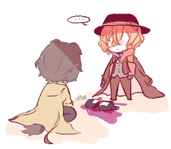 Чуя Накахара Великий из бродячих псов Чиби