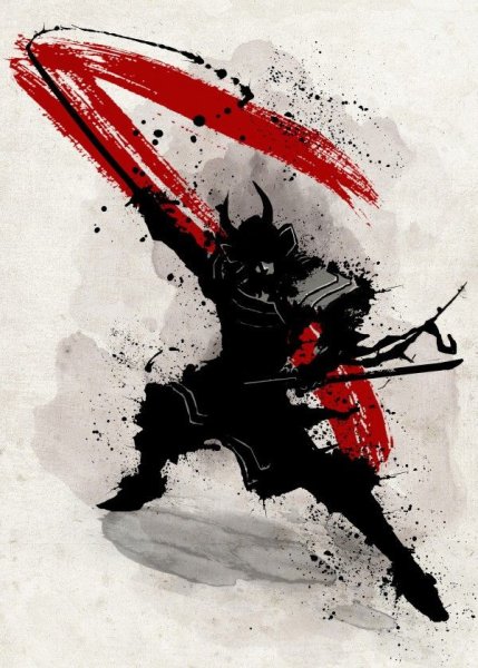 Самурай треш полька эскиз