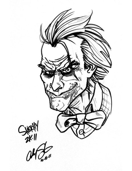 Картинки для срисовки Джокер