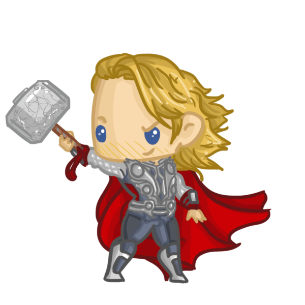 Чиби персонаж Марвел тор