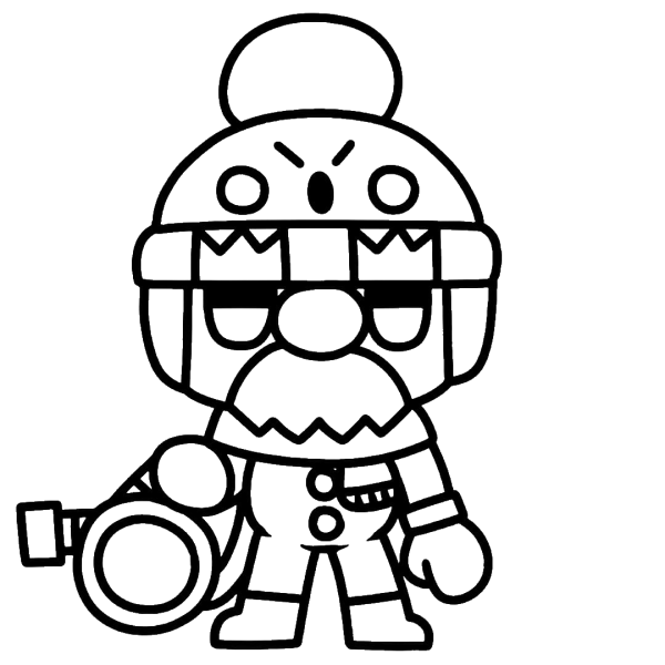 Геил БРАВЛ старс раскраска