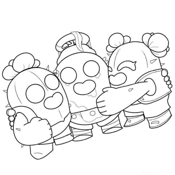 Разукрашки Браво старс Спайк