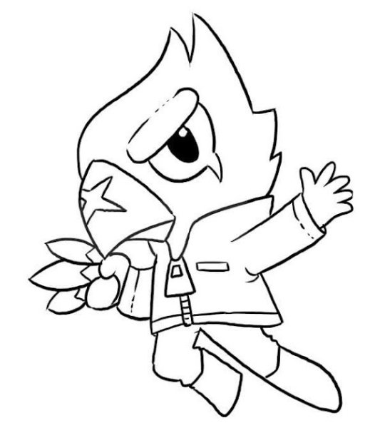 Разукрашки Браво старс Леон ворон Спайк