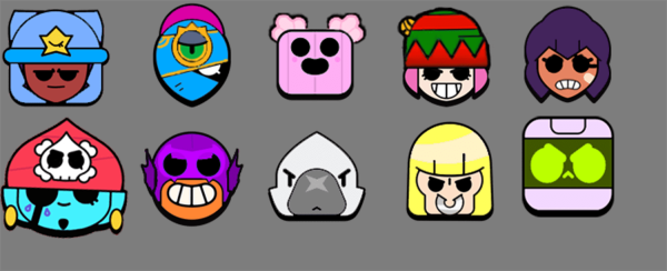 Значки Эдгара из Brawl Stars