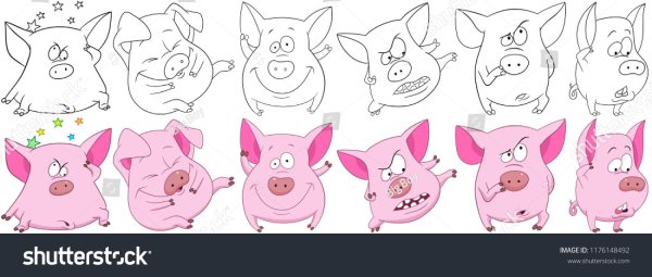 Эмоции хрюшки