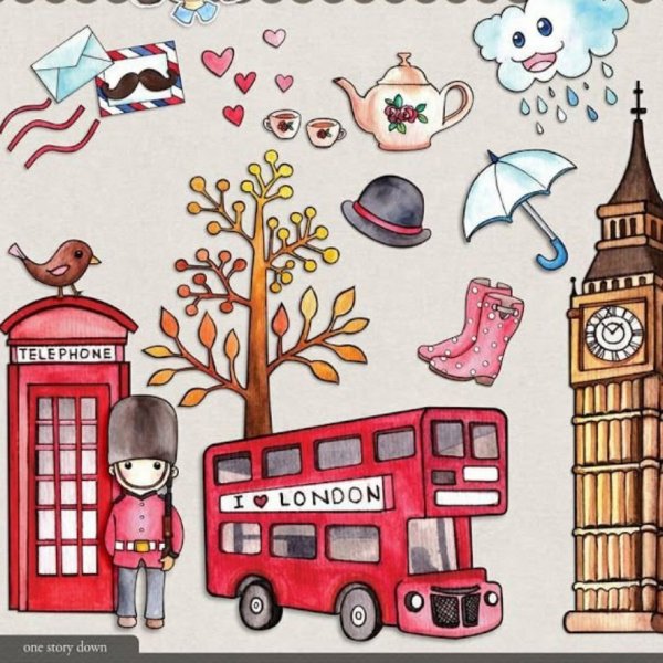 Милые рисунки с английскими словами