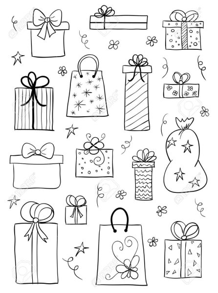 Подарочная коробка эскиз